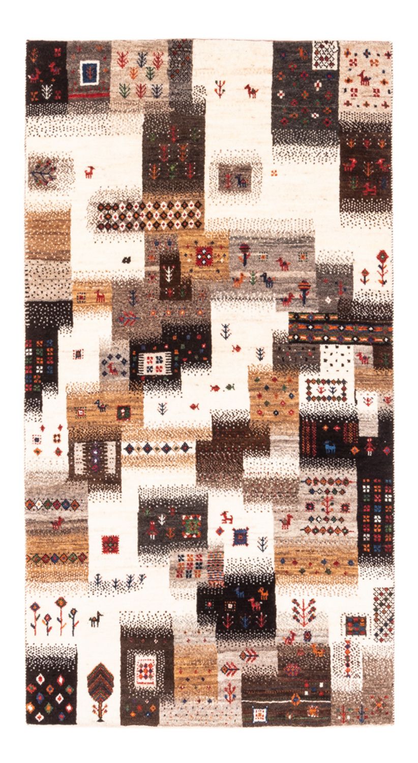 Gabbeh-matta - Loribaft Persian - Kungliga - 147 x 85 cm - grått