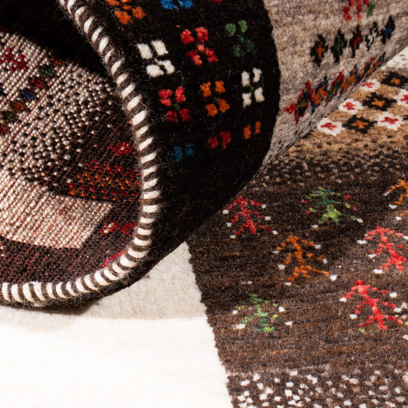 Gabbeh-matta - Loribaft Persian - Kungliga - 147 x 85 cm - grått