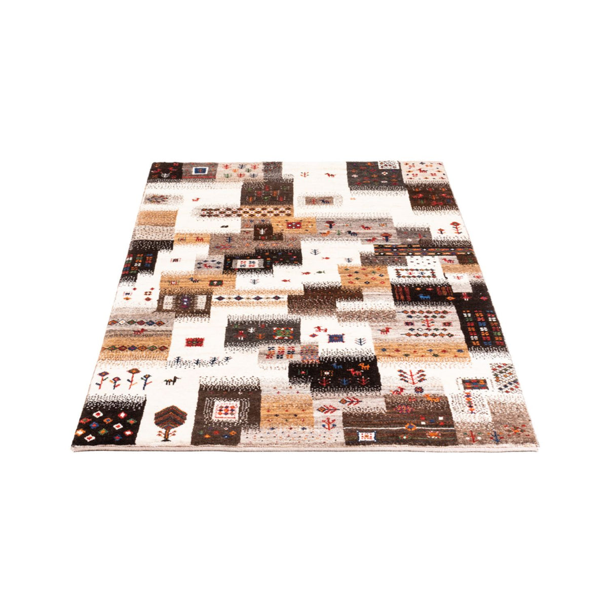 Gabbeh-matta - Loribaft Persian - Kungliga - 147 x 85 cm - grått