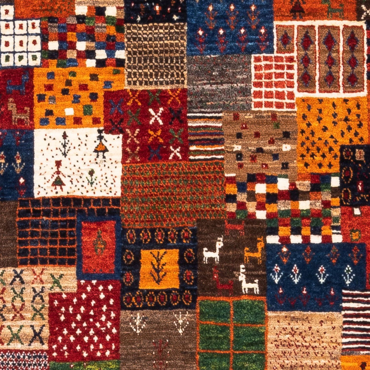 Gabbeh-matta - Loribaft Persian - Kungliga - 145 x 89 cm - flerfärgad