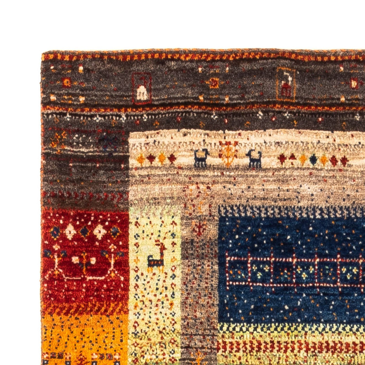 Gabbeh-matta - Loribaft Persian - Kungliga - 145 x 90 cm - flerfärgad