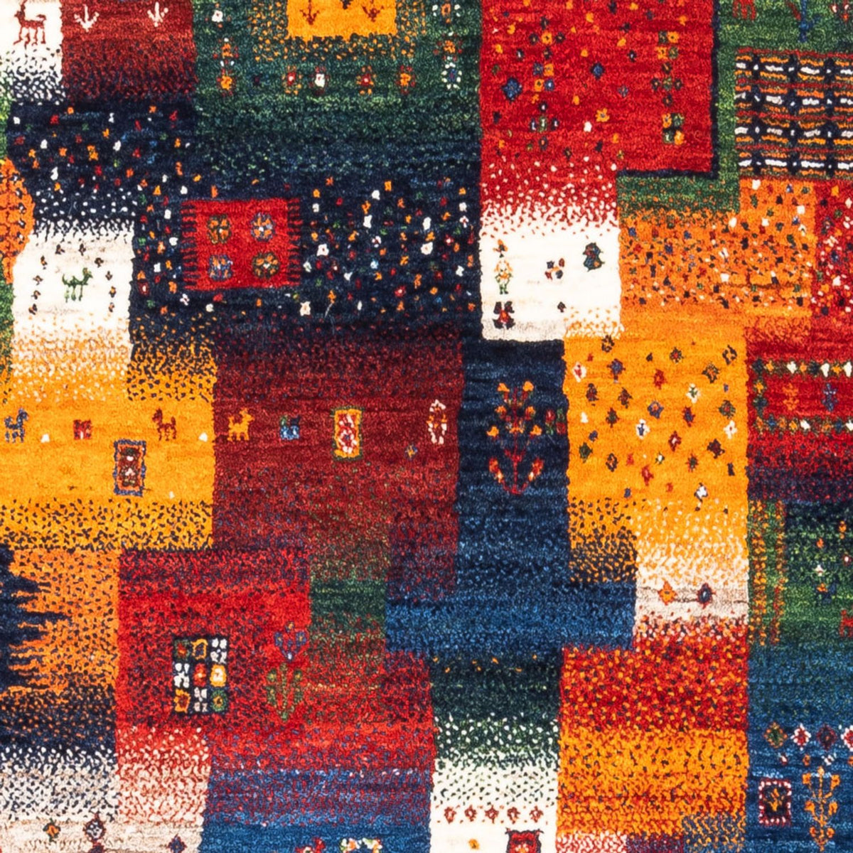 Gabbeh-matta - Loribaft Persian - Kungliga - 154 x 110 cm - flerfärgad