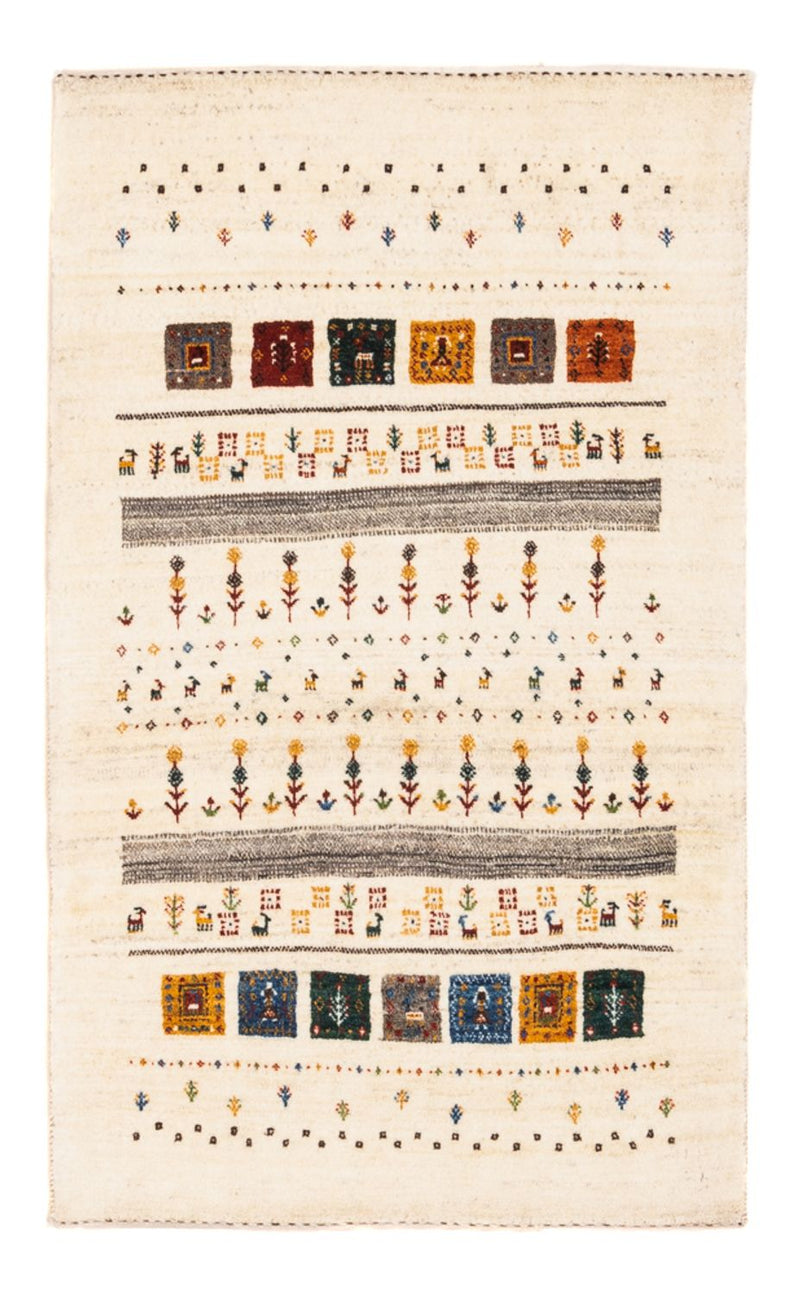 Gabbeh-matta - Loribaft Persian - Kungliga - 122 x 78 cm - grädde