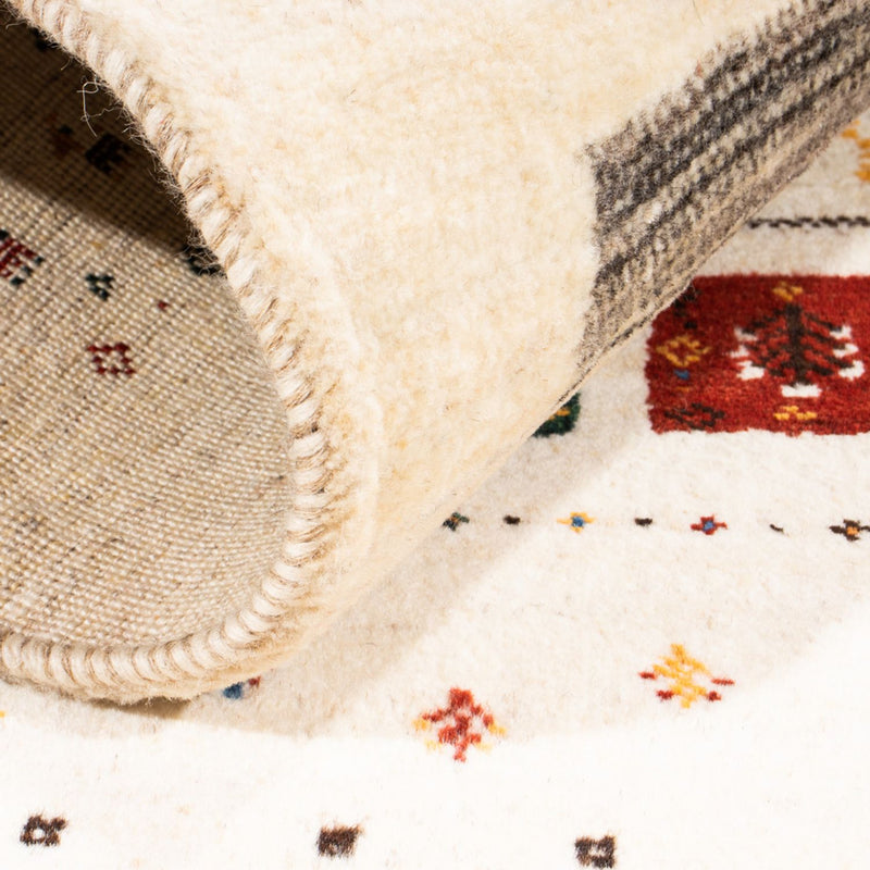 Gabbeh-matta - Loribaft Persian - Kungliga - 122 x 78 cm - grädde