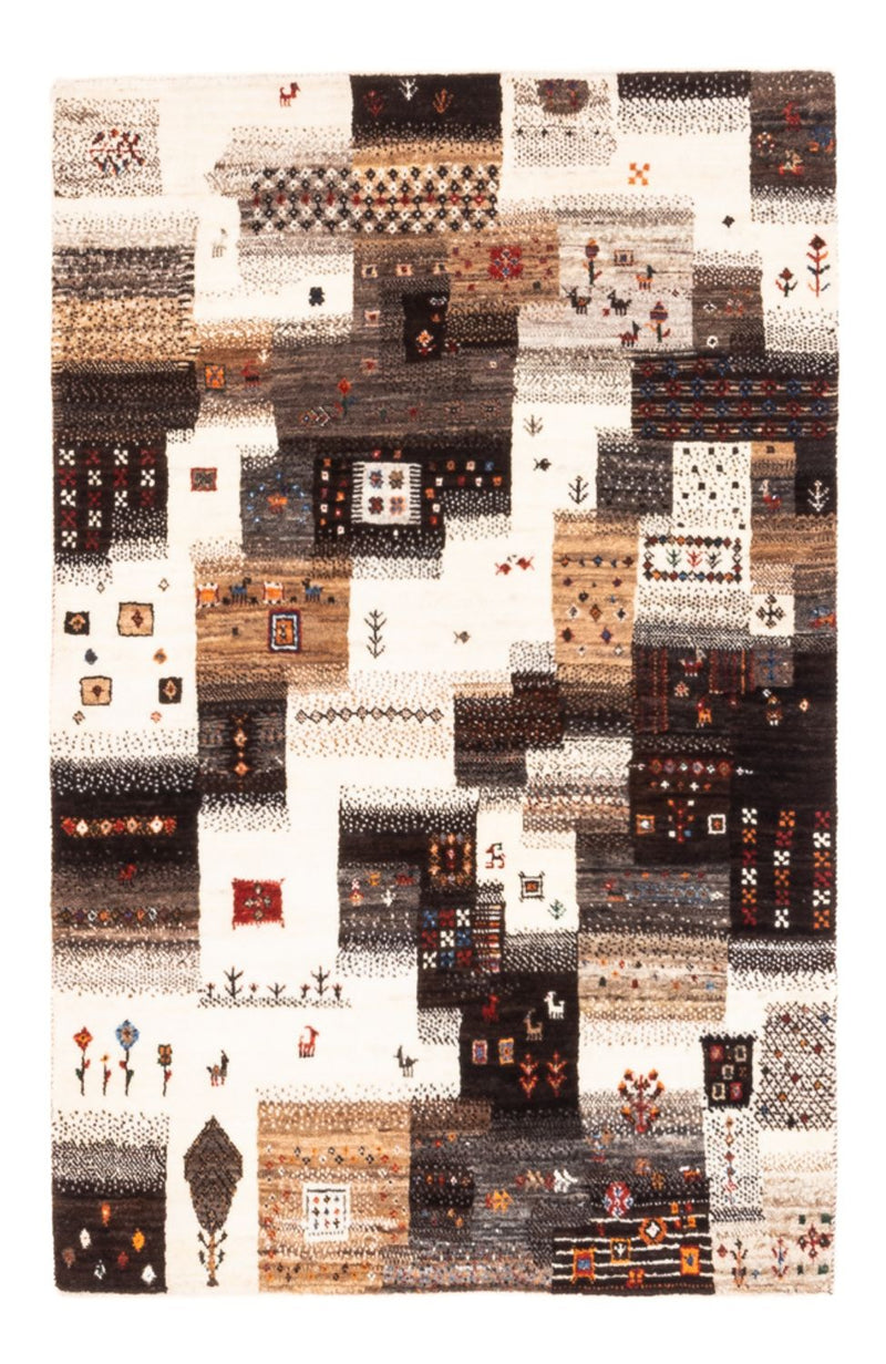 Gabbeh-matta - Loribaft Persian - Kungliga - 126 x 85 cm - grått