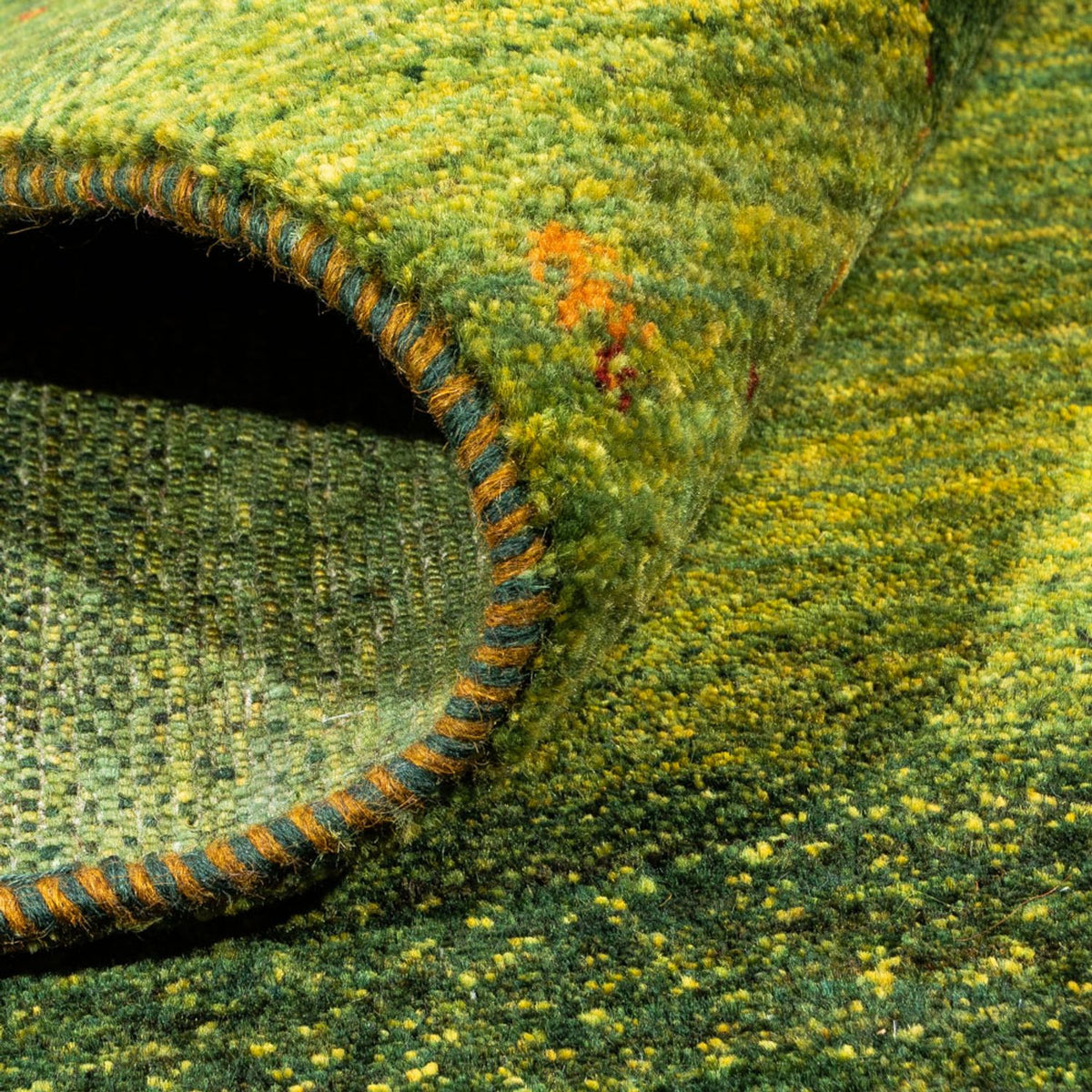 Gabbeh-matta - Loribaft Persian - 202 x 151 cm - grön