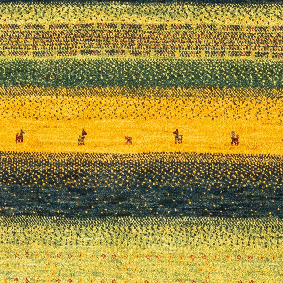 Gabbeh-matta - Loribaft Persian - Kungliga - 133 x 82 cm - grön