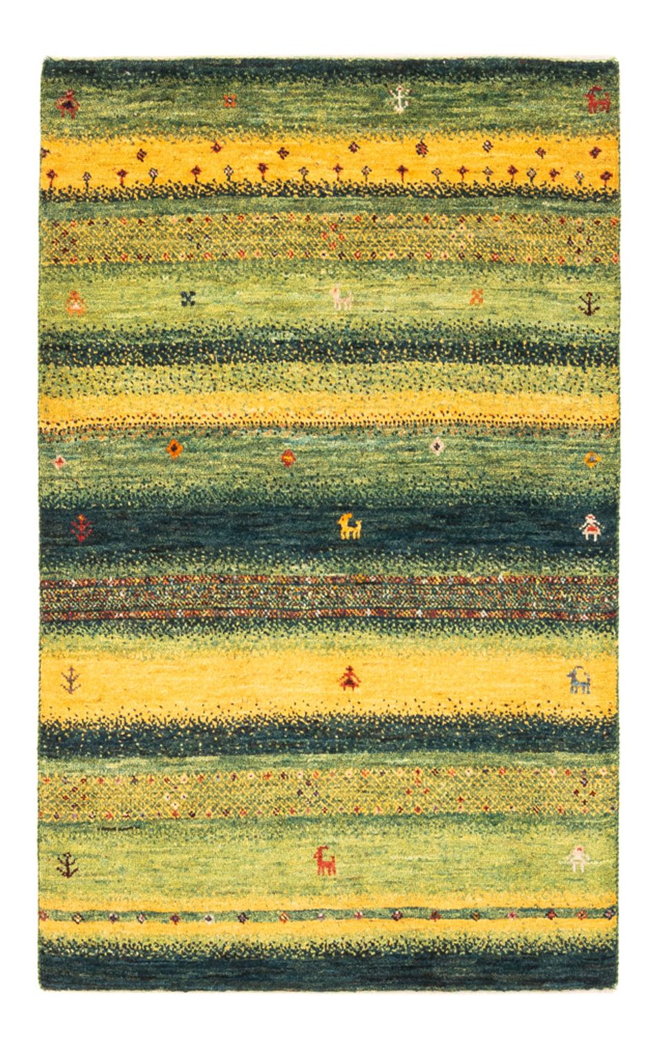Gabbeh-matta - Loribaft Persian - Kungliga - 131 x 86 cm - flerfärgad