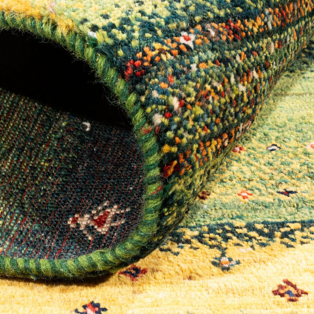 Gabbeh-matta - Loribaft Persian - Kungliga - 131 x 86 cm - flerfärgad