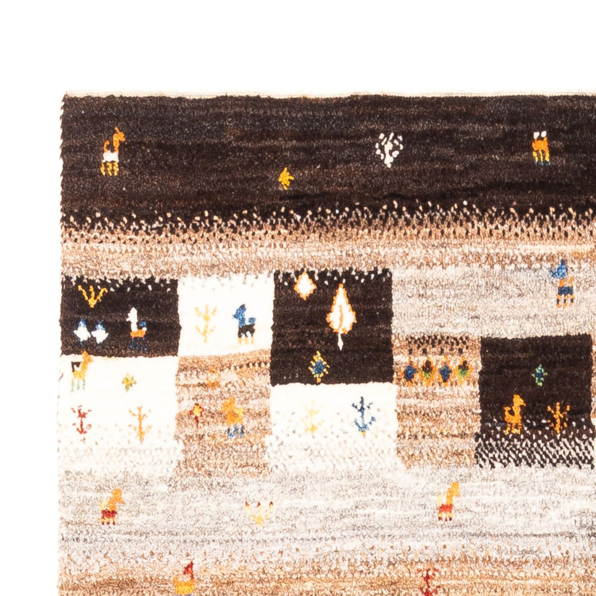 Gabbeh-matta - Loribaft Persian - Kungliga - 157 x 106 cm - flerfärgad