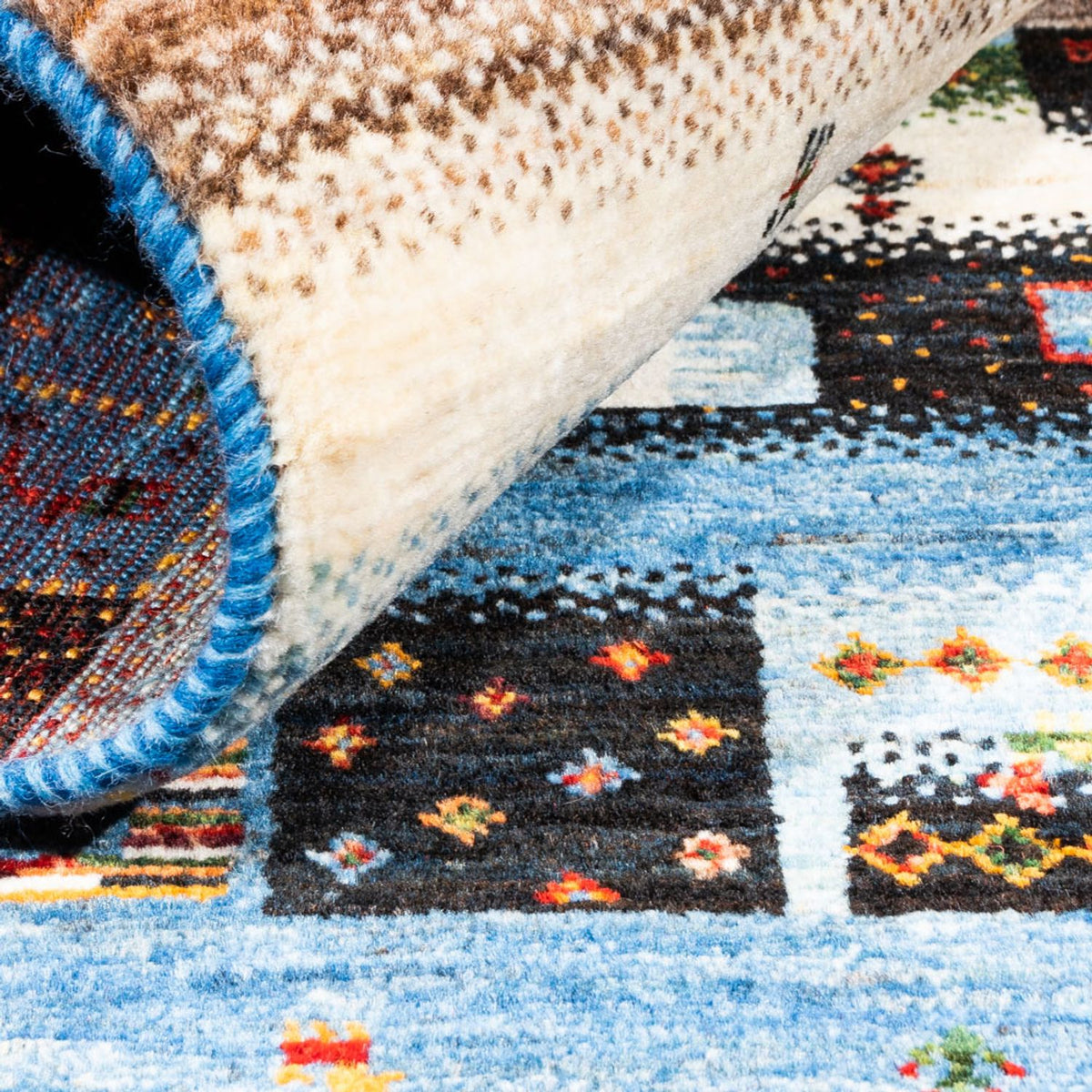 Gabbeh-matta - Loribaft Persian - Kungliga - 162 x 106 cm - flerfärgad