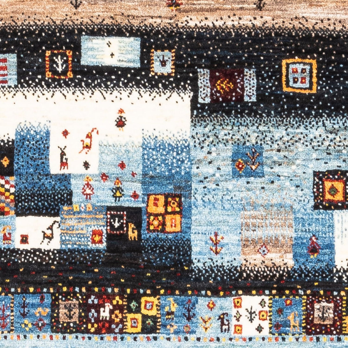 Gabbeh-matta - Loribaft Persian - Kungliga - 141 x 87 cm - flerfärgad