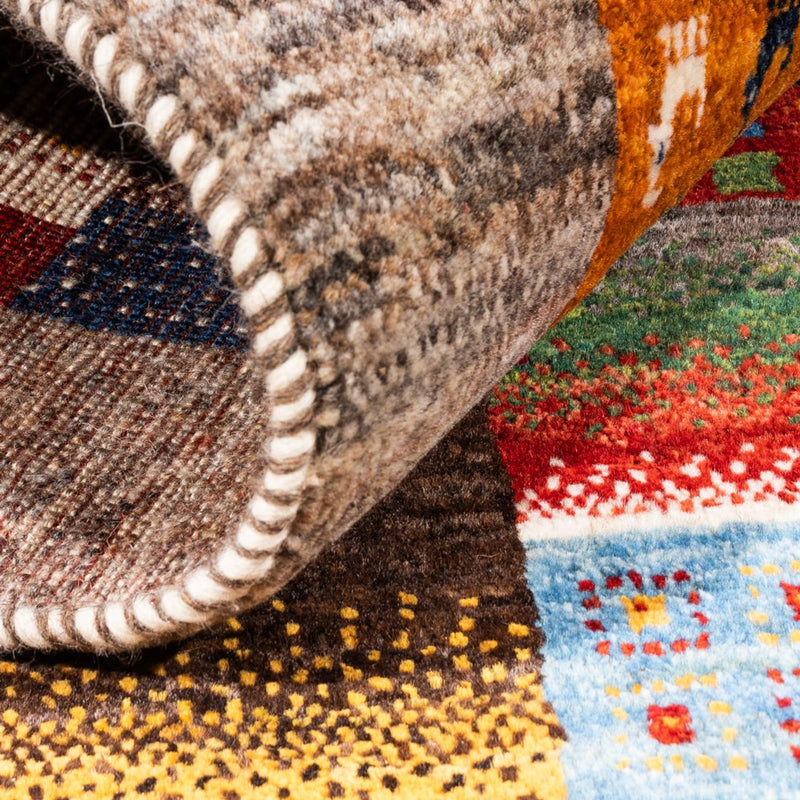 Gabbeh-matta - Loribaft Persian - Kungliga - 138 x 84 cm - flerfärgad