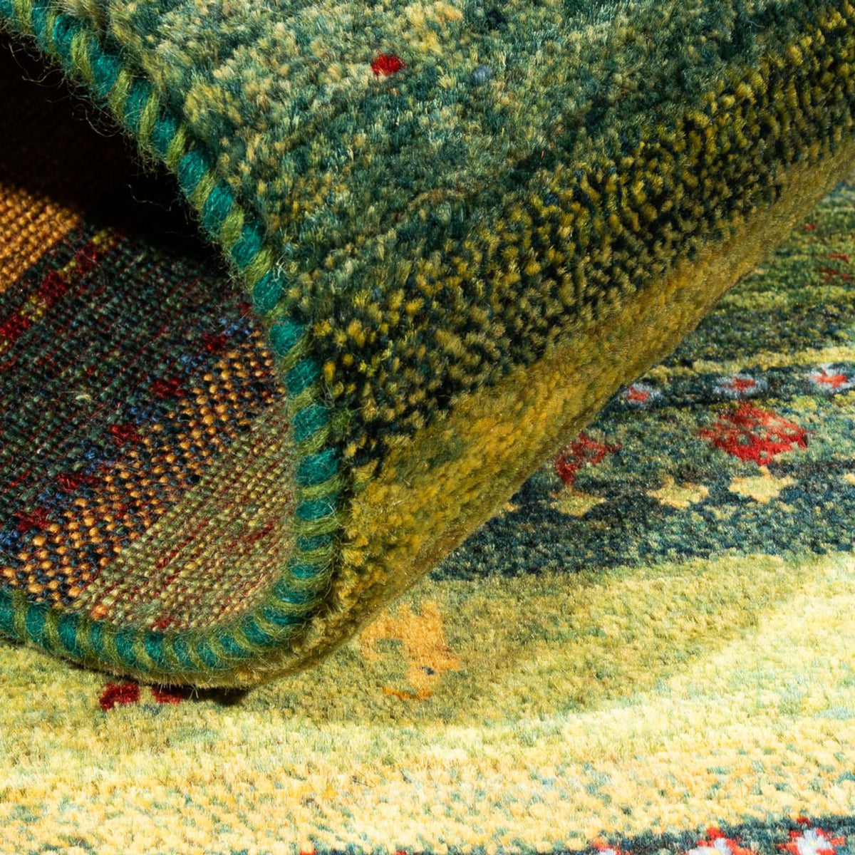 Gabbeh-matta - Loribaft Persian - Kungliga - 128 x 85 cm - flerfärgad