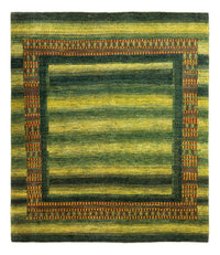 Gabbeh-matta - Loribaft Persian - Kungliga - 192 x 165 cm - grön