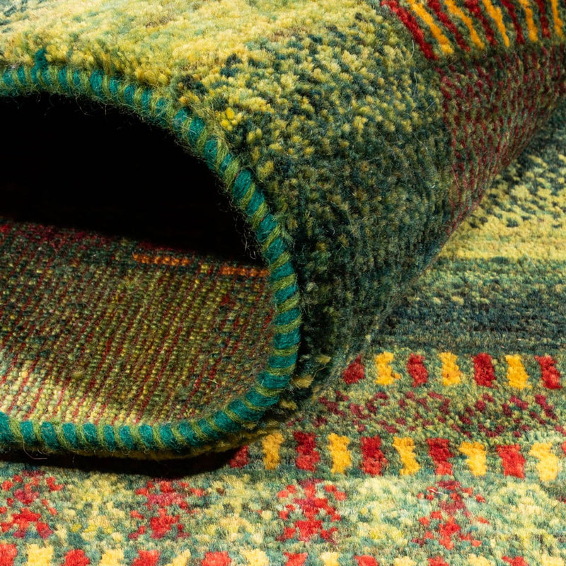 Gabbeh-matta - Loribaft Persian - Kungliga - 192 x 165 cm - grön