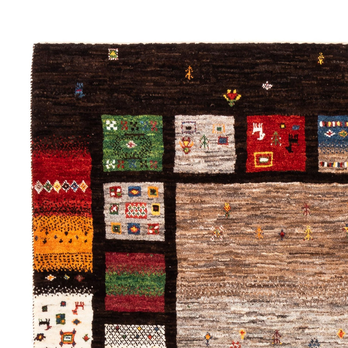 Gabbeh-matta - Loribaft Persian - Kungliga - 214 x 156 cm - flerfärgad