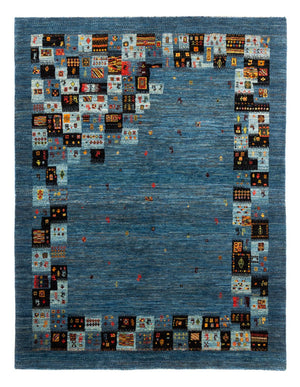 Gabbeh-matta - Loribaft Persian - Kungliga - 199 x 154 cm - blå