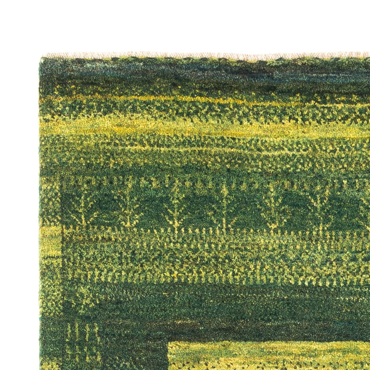 Gabbeh-matta - Loribaft Persian - Kungliga - 150 x 97 cm - grön