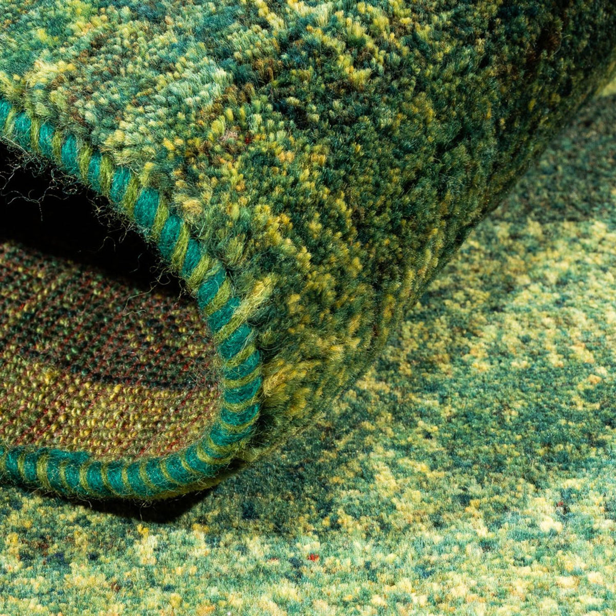 Gabbeh-matta - Loribaft Persian - Kungliga - 150 x 97 cm - grön