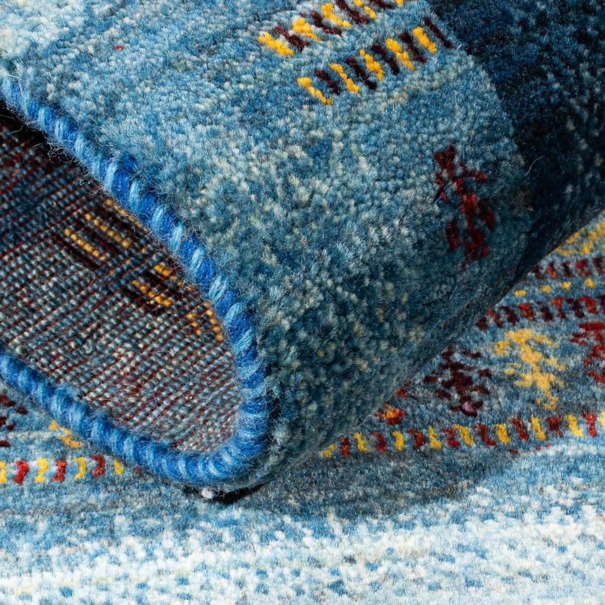 Gabbeh-matta - Loribaft Persian - Kungliga - 132 x 90 cm - flerfärgad