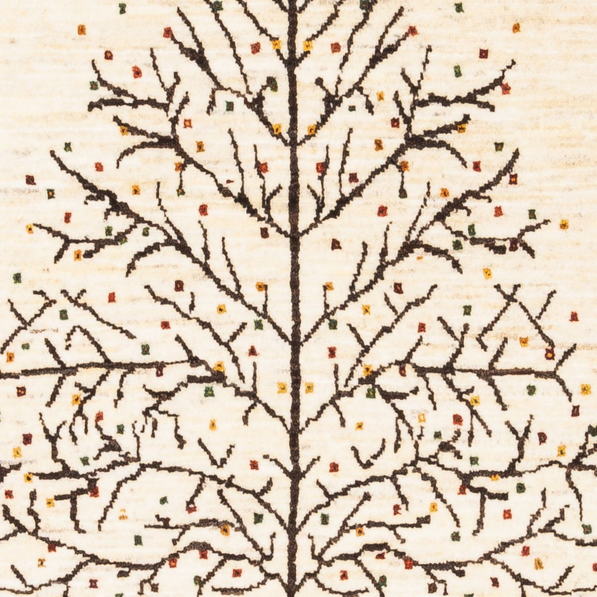 Gabbeh-matta - Loribaft Persian - Kungliga - 132 x 84 cm - grädde