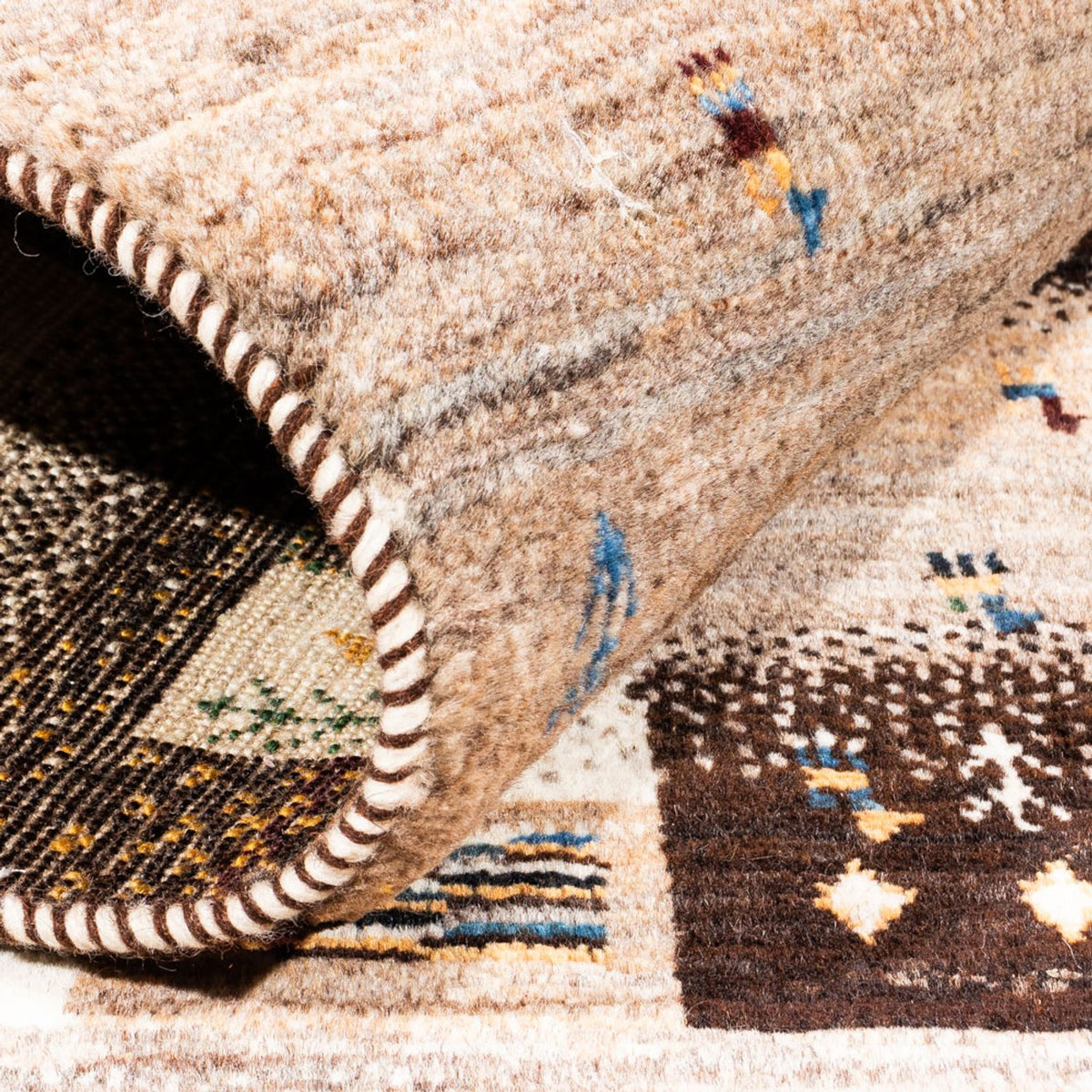 Gabbeh-matta - Loribaft Persian - Kungliga - 158 x 111 cm - flerfärgad