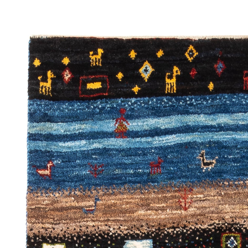 Gabbeh-matta - Loribaft Persian - Kungliga - 132 x 85 cm - flerfärgad