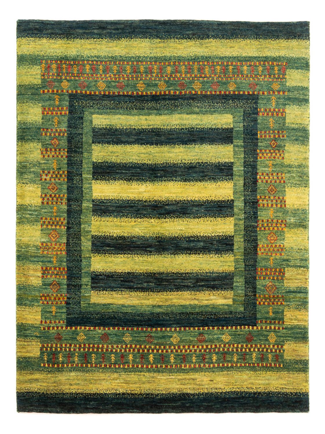 Gabbeh-matta - Loribaft Persian - Kungliga - 206 x 152 cm - grön