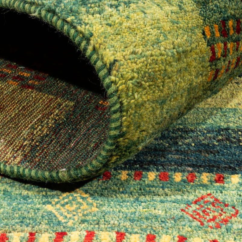 Gabbeh-matta - Loribaft Persian - Kungliga - 206 x 152 cm - grön