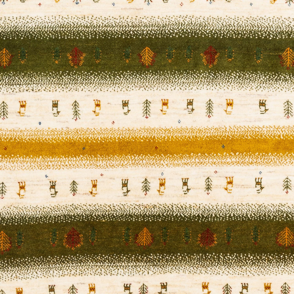 Gabbeh-matta - Loribaft Persian - 203 x 158 cm - natur