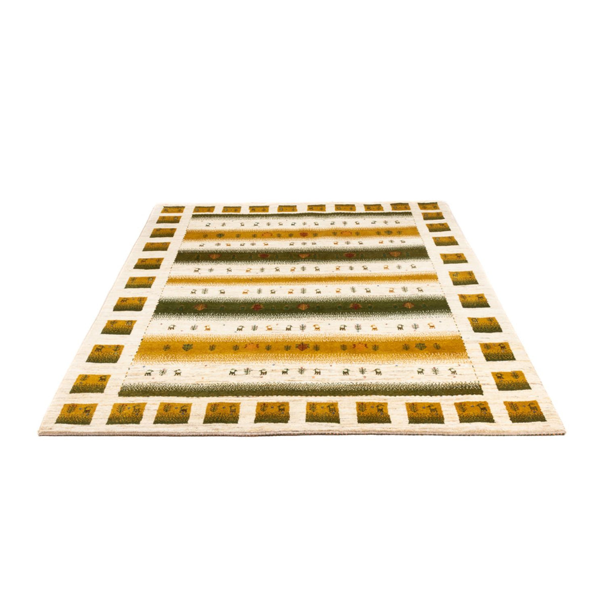 Gabbeh-matta - Loribaft Persian - 203 x 158 cm - natur