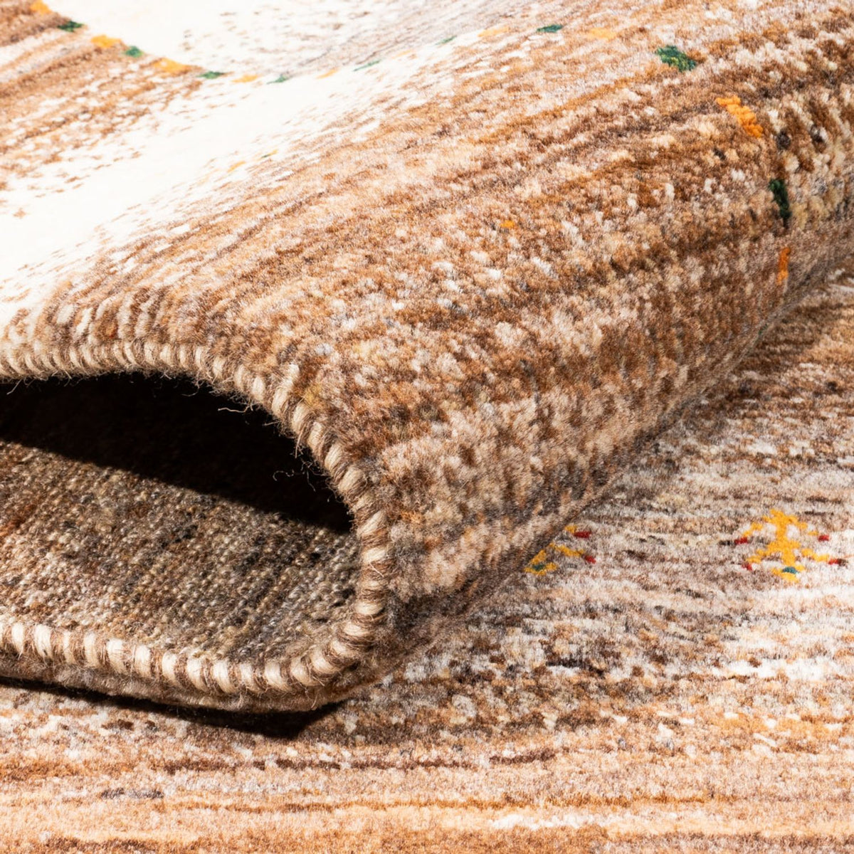 Gabbeh-matta - Loribaft Persian - 213 x 159 cm - natur