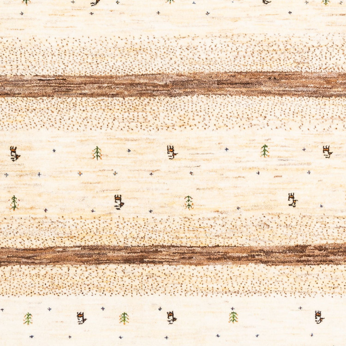 Gabbeh-matta - Loribaft Persian - 205 x 171 cm - natur