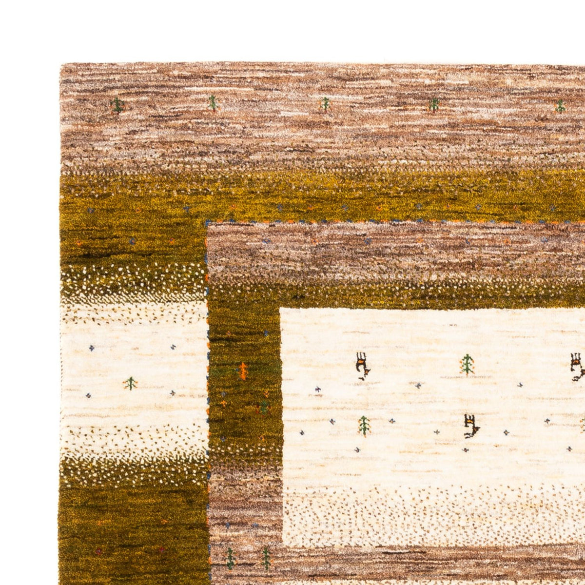 Gabbeh-matta - Loribaft Persian - 205 x 171 cm - natur