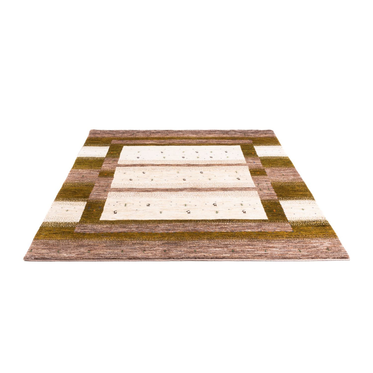 Gabbeh-matta - Loribaft Persian - 205 x 171 cm - natur