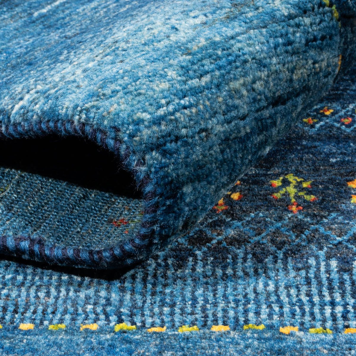 Gabbeh-matta - Loribaft Persian - 209 x 160 cm - blå