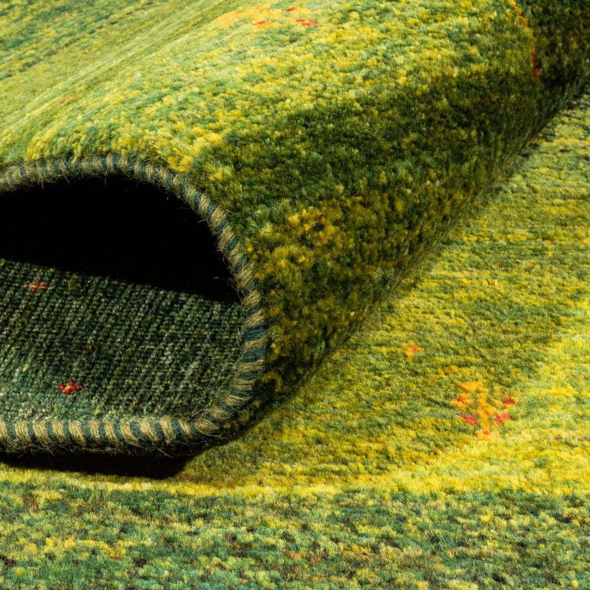 Gabbeh-matta - Loribaft Persian - 200 x 159 cm - grön