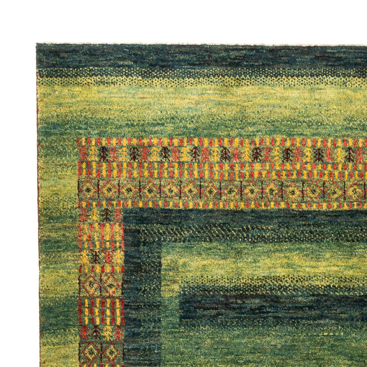 Gabbeh-matta - Loribaft Persian - Kungliga - 208 x 163 cm - grön
