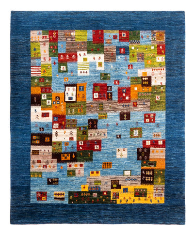Loribaft Mattan 159x192cm - Perserteppich Wollteppich