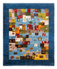 Gabbeh-matta - Loribaft Persian - Kungliga - 192 x 159 cm - blå