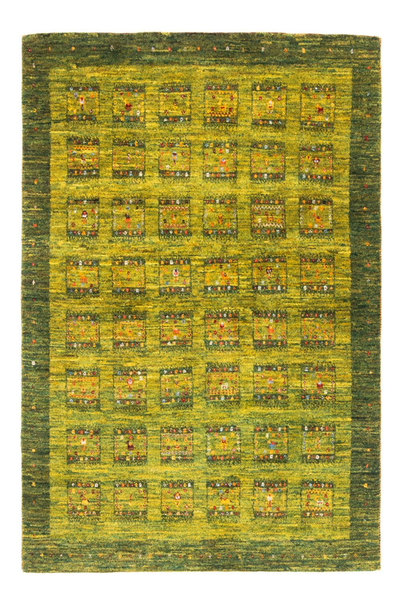 Gabbeh-matta - Loribaft Persian - Kungliga - 157 x 108 cm - ljusgrön