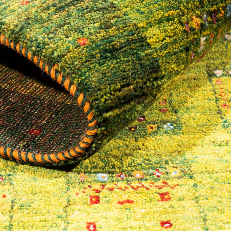 Gabbeh-matta - Loribaft Persian - Kungliga - 157 x 108 cm - ljusgrön