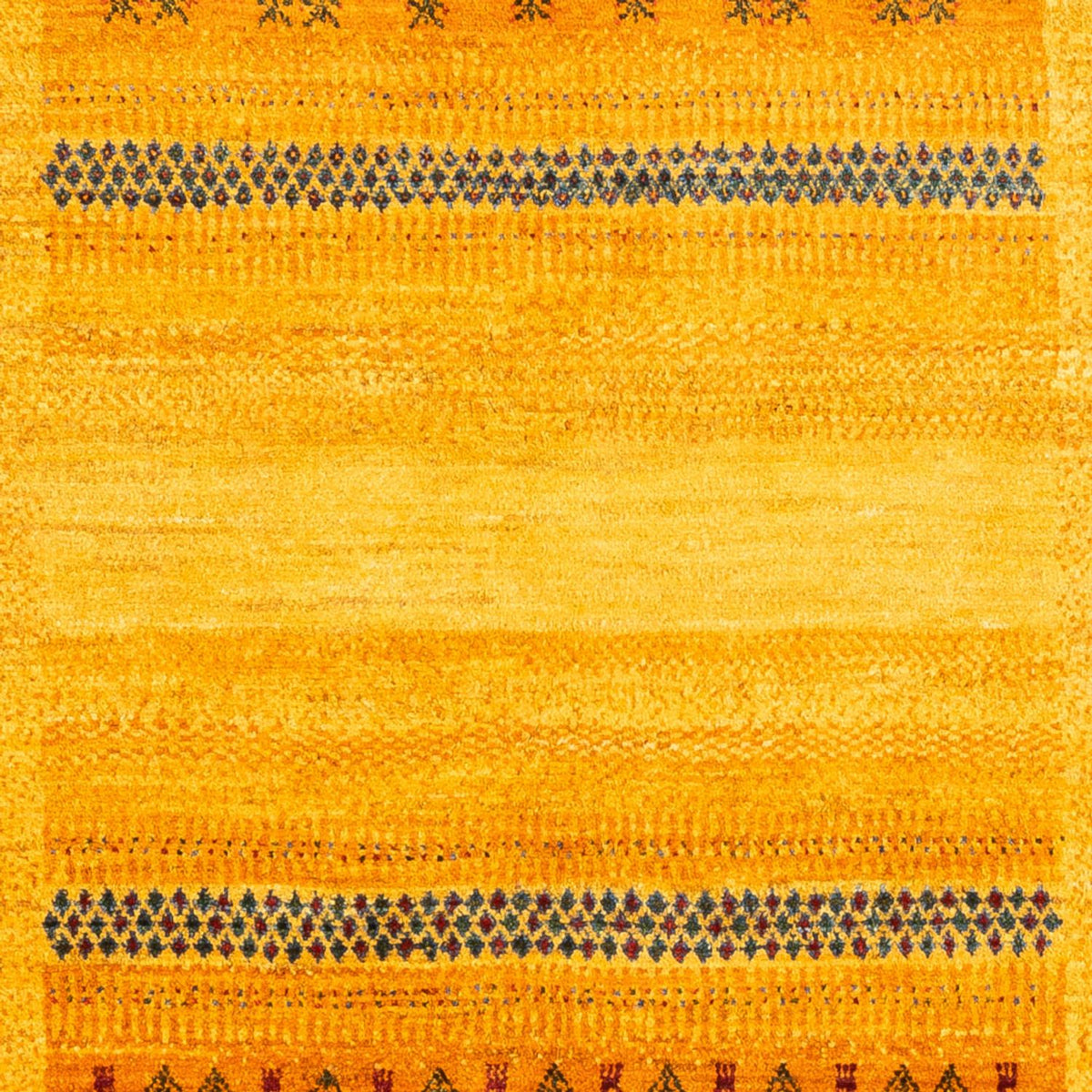 Gabbeh-matta - Loribaft Persian - Kungliga - 205 x 144 cm - guld