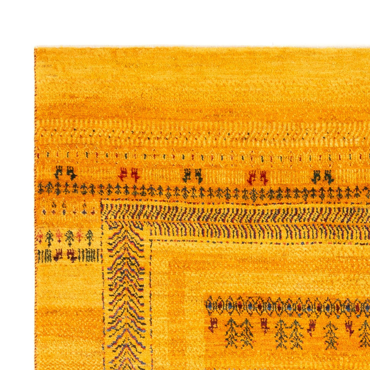 Gabbeh-matta - Loribaft Persian - Kungliga - 205 x 144 cm - guld