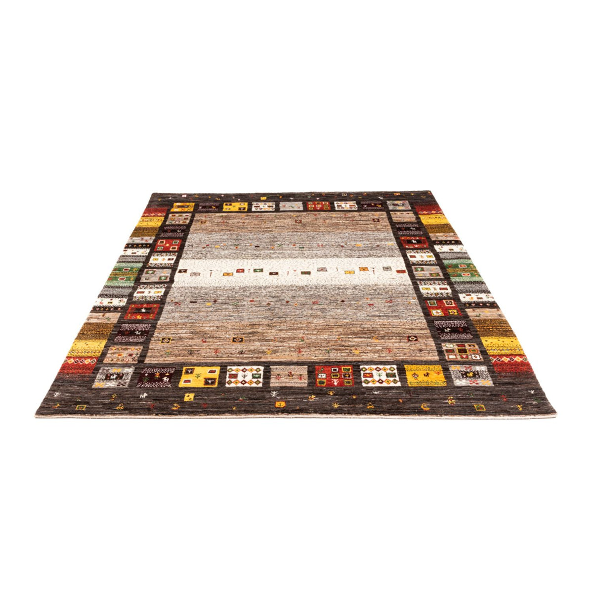 Gabbeh-matta - Loribaft Persian - Kungliga - 204 x 153 cm - flerfärgad