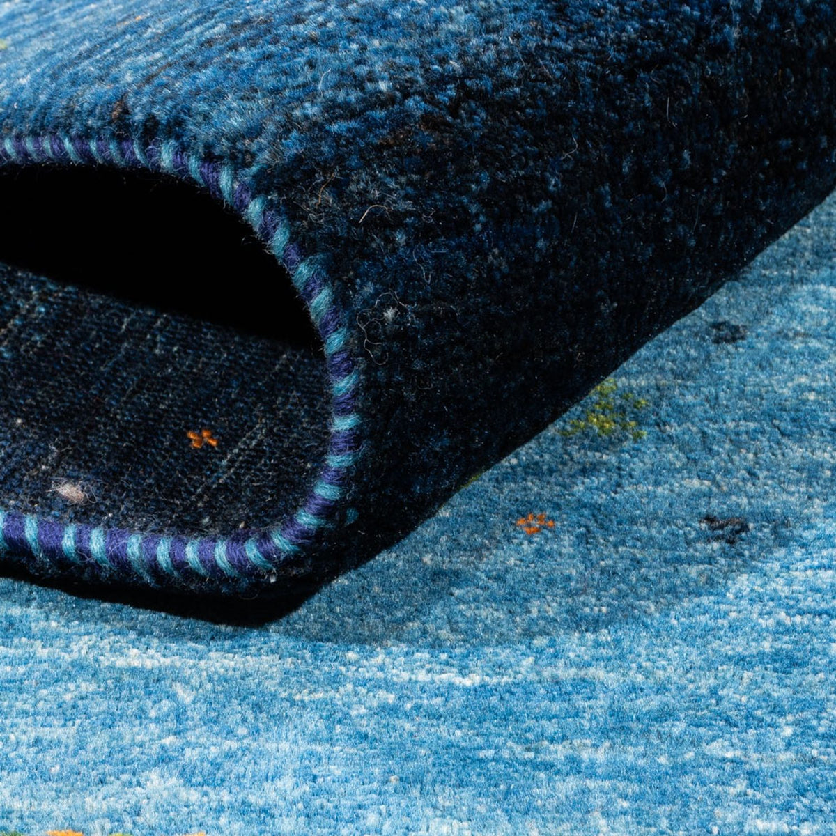 Gabbeh-matta - Loribaft Persian - 209 x 152 cm - blå