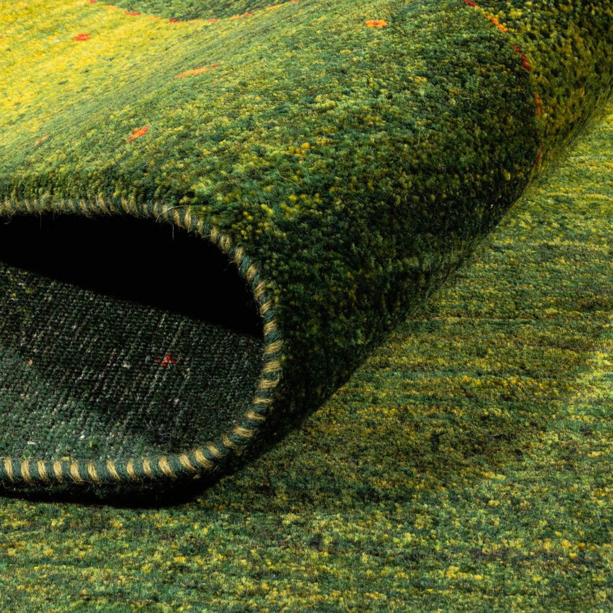 Gabbeh-matta - Loribaft Persian - 207 x 154 cm - grön