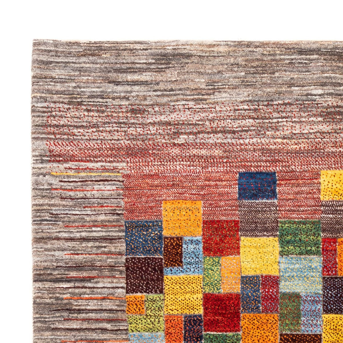 Gabbeh-matta - Loribaft Persian - 210 x 153 cm - grått