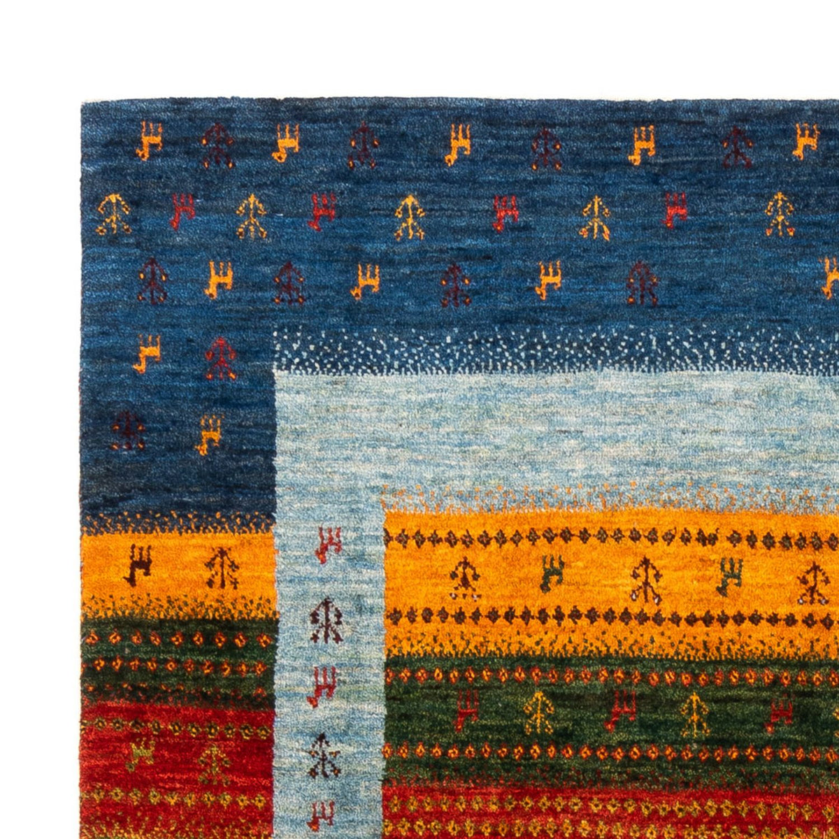 Gabbeh-matta - Loribaft Persian - Kungliga - 190 x 147 cm - blå